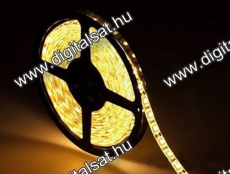 3528 LED szalag 30 LED/m meleg fehér IP20 1 cm