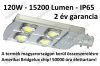 120W utcai LED lámpa 15200 Lumen IP65 2 ÉV garancia MAGYAR TERMÉK