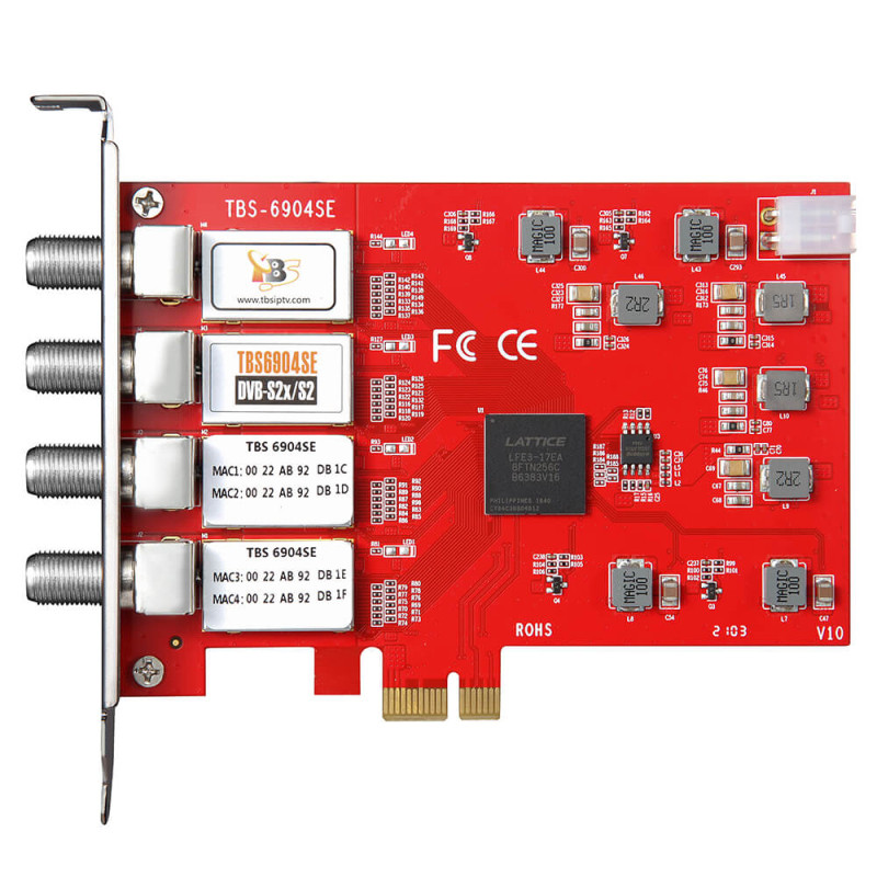 Dvb S X S Octa Tuner Pcie Satellite Tv Card Tbs X V