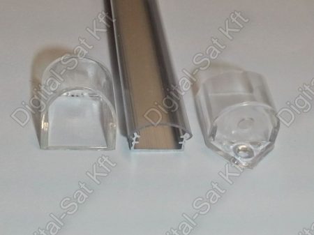 Alumínium, alu profil, sín, LED szalaghoz, eloxált, szögletes, 1 méter 8mm,10mm LED szalaghoz