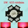 1W Power LED mélyvörös, deep red 655-660nm növényekhez is 1W Power LED mélyvörös, deep red 655-660nm növényekhez is