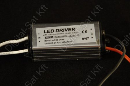 POWER LED tápegység 10W-os LED reflektor-hoz, 10W LED-hez DC 24-42V