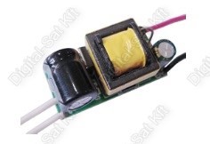 POWER LED tápegység, áramgenerátor 4-7 darab 1W-os LED-hez AC