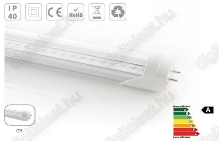 LED fénycső T8 120cm 18W semleges opál búrás(natural)