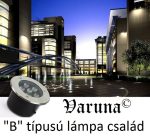   Varuna 9W LED taposólámpa, süllyesztett, kültéri IP67, járda, tér, kert világítás