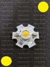 1W Power LED sárga 110 Lumen 1900-2000K hűtőcsillagon 1W Power LED sárga 110 Lumen 1900-2000K hűtőcsillagon