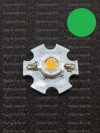 1W power LED Zöld 110 lumen hűtőcsillagon 1W power LED Zöld 110 lumen hűtőcsillagon
