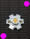 3W Power LED pink 200 Lumen 1500-1600K hűtőcsillagon 3W Power LED pink 200 Lumen 1500-1600K hűtőcsillagon