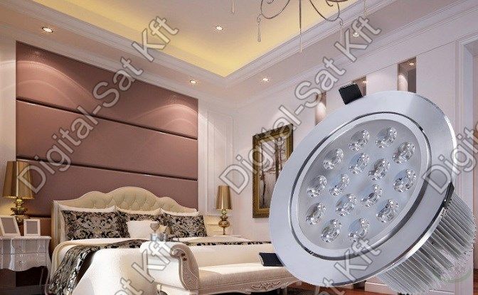 Sol 18w spot led mélysugárzó lámpa kerek 3240 lumen álmennyezetbe ...