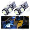 LED izzó T10 12V 5050 5 smd fehér LED izzó T10 12V 5050 5 smd fehér